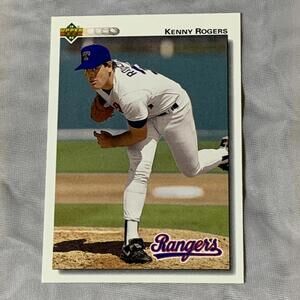 1991 Upper Deck Kenny Rogers Texas Rangers Baseball Card #651